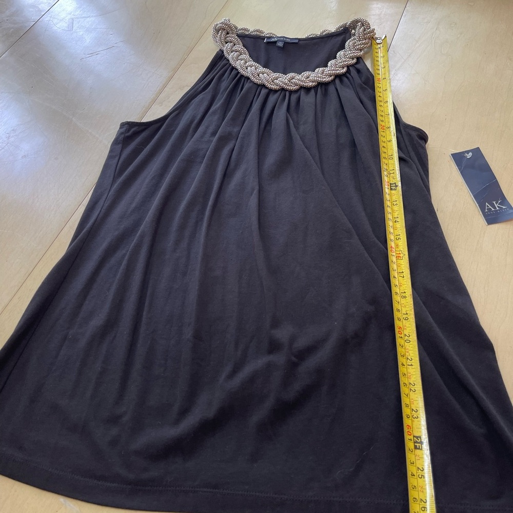 ANN KLEIN Kauai Beaded Neckline Top - Picture 3 of 7